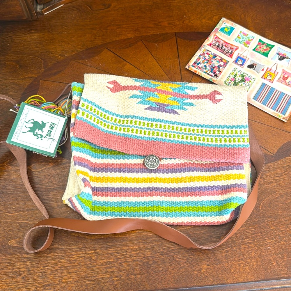Karma Living Boho Rodeo Woven Shoulder Bag